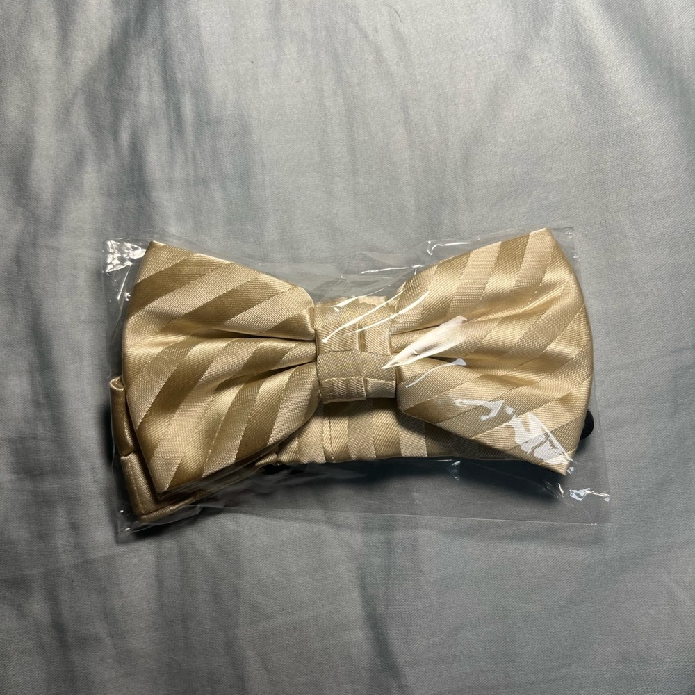 BRAND NEW unopened (pre-tied) striped bow tie